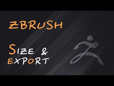 Видео: Размеры ZBrush и Экспорт (Export). Уроки на русском