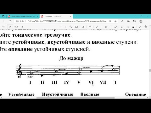 Видео: Разрешение Интервалов и Аккордов в тональностях