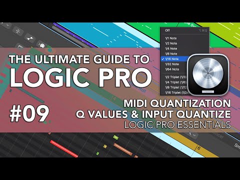 Видео: Logic Pro #09 — MIDI-квантование, значения Q, входное квантование