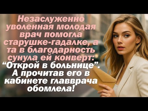 Видео: Возвращаясь за вещами после незаслуженного увольнения, молодая фельдшер помогла старушке...