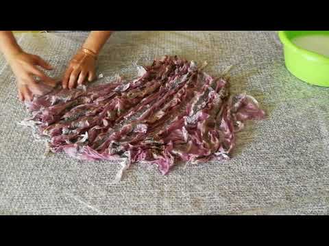 Видео: шарф валяный из эксельсиора