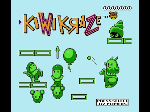 Видео: Полное прохождение Киви Крэйз (Kiwi Kraze) nes