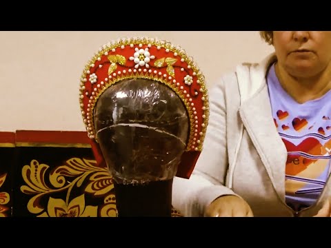 Видео: Как мы делаем кокошники. Мастер-класс Светланы Баландиной.