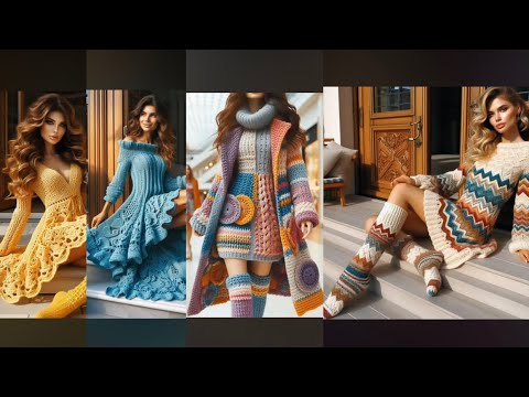 Видео: Новое вязаное крючком платье, лиф и повседневные платья с аксессуарами (Поделитесь идеями) #вирус...