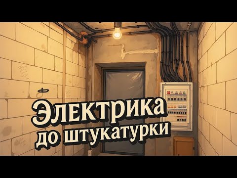 Видео: Электромонтаж до штукатурки, что получилось ?