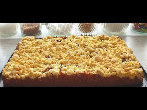 Видео: Яблочный кухен с крошкой Старинный немецкий рецепт!Apffelkuchen mit Streusel!