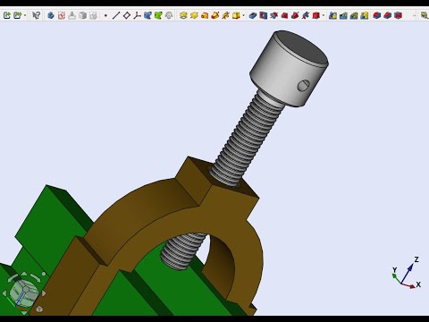 Видео: FreeCAD Часть 61. Моделируем резьбу с помощью верстака  Стандартные изделия (Fasteners)