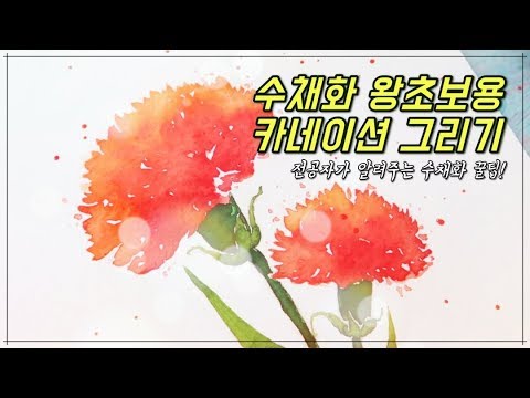 Видео: [Основы акварели]🌹Рисование гвоздик🌹/Урок рисования звёздного мира⭐