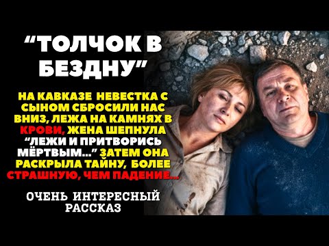 Видео: Невестка с сыном столкнули нас со скалы, чтобы мы замолчали. Жена прошептал: «Притворимся мёртвыми!»