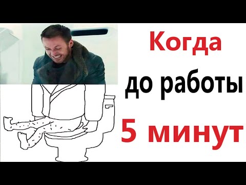 Видео: Приколы! КОГДА до работы 5 МИНУТ! Смешные видео - Доми шоу!