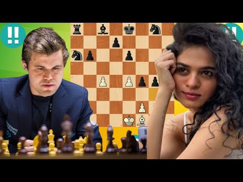 Видео: Таня Сачдев удивляет Карлсена блестящим дебютом