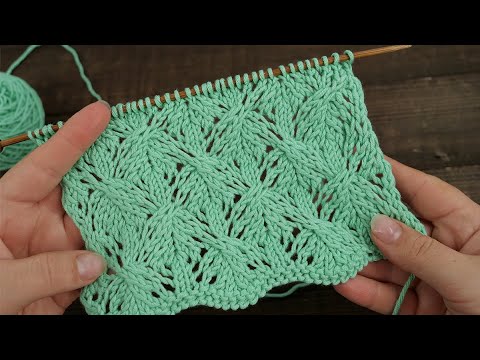 Видео: Невероятный узор спицами 🤳