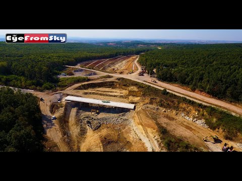 Видео: (28.09.2024)  Строеж "АМ Хемус" Участък 2.2 от П.В.Угърчин до П.в.Каленик (7 км.) #eyefromsky