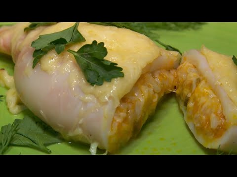 Видео: "Это вкусно" - готовим фаршированные кальмары (Бийское телевидение)