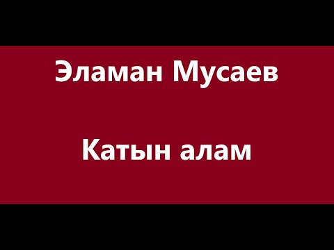 Видео: Эламан Мусаев - Катын алам Караоке