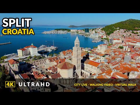 Видео: 4K Split Croatia 2021 - Красивые кадры с дрона - Ultra HD