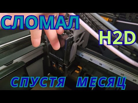 Видео: H2D- Первые поломки| Цветная печать на 22 часа, что получилось?
