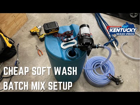 Видео: Дешевая установка пакетного смешивания для мягкой стирки