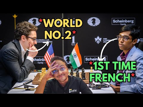 Видео: Французская любовь Праггнанандхи! | Каруана, вторая ракетка мира, против Прагга | Турнир претенде...