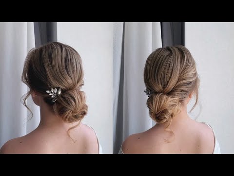 Видео: Идеальный свадебный пучок 🌸 Прическа невесты 🌸 Wedding hairstyle