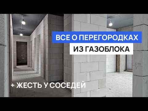 Видео: 14 правил кладки перегородок. Тест турником. Звукоизоляция и стоимость. Газоблок или каркас?