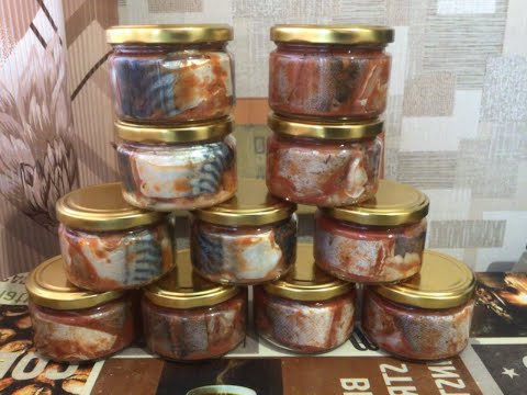 Видео: Домашняя рыбная консерва в томате, в автоклаве.