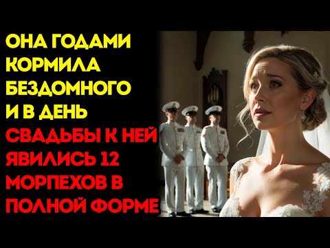 Видео: Она Кормила Бездомного Много Лет И Вот На Её Свадьбе Появились 12 Морских Пехотинцев В Полной Форме