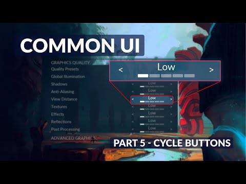 Видео: Как создать кнопки цикла — система меню Unreal Common UI №5