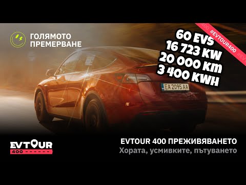 Видео: #EVTour400 - Най-мащабния тест на разход правен до сега! 60 електромобила, 20000км, 1 ден