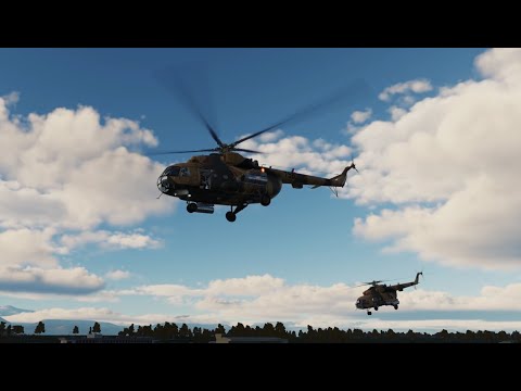 Видео: DCS Ми-8 - КВАС - Угроза окружения