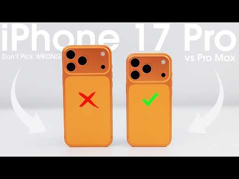 Видео: iPhone 17 Pro против Pro Max? НЕ Ошибайтесь!