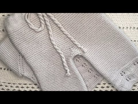 Видео: МК Вязание костюма для детей от 0 до 3 месяцев. МК вязание штанишек. 2 часть