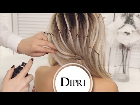 Видео: Прическа без накрутки на длинные волосы DIPRI | Техника ребрышек | Hairstyles