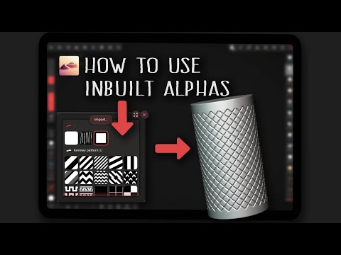 Видео: Как использовать встроенные альфы в Nomad Sculpt | Учебное пособие по Nomad Sculpt