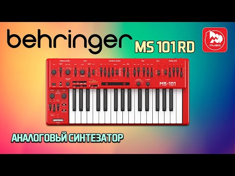 Видео: Аналоговый синтезатор BEHRINGER MS-101-RD (MS-1-RD)