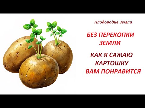 Видео: Как я сажаю картофель под органику без перекопки земли №456/24Мой способ