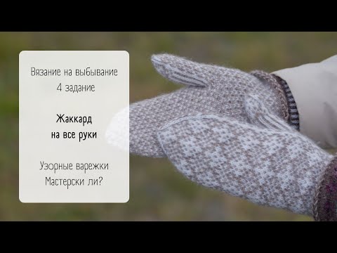 Видео: Варежки тотал-жаккардом / На все руки / #внв_5 Четвертая неделя игры