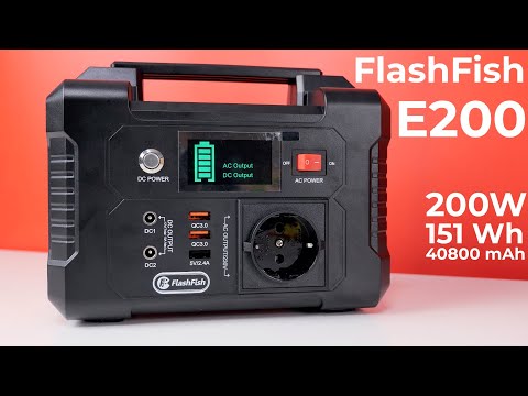 Видео: Обзор FlashFish E200 - бюджетная зарядная станция для дома | УНИВЕРСАЛЬНАЯ МОБИЛЬНАЯ БАТАРЕЯ