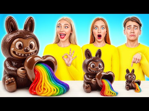 Видео: Большая, Средняя или Маленькая Тарелка Челлендж | Потрясающие Кулинарные Рецепты от Multi DO Joy