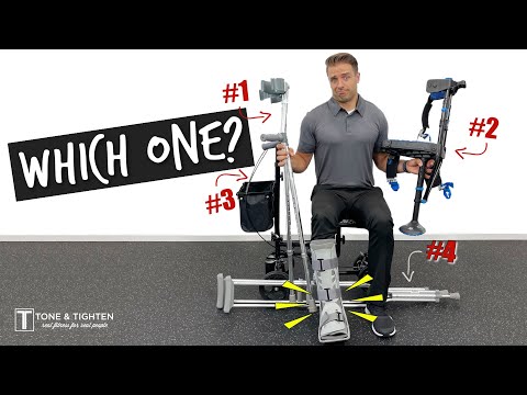 Видео: Ходите со сломанной ногой? Самокат или костыли — для быстрого восстановления!