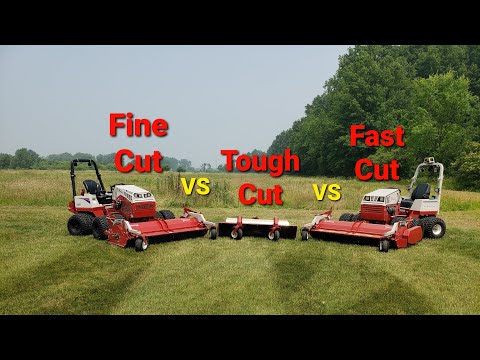 Видео: Цепы Ventrac Tough Cut против Fine Cut против Fast Cut!