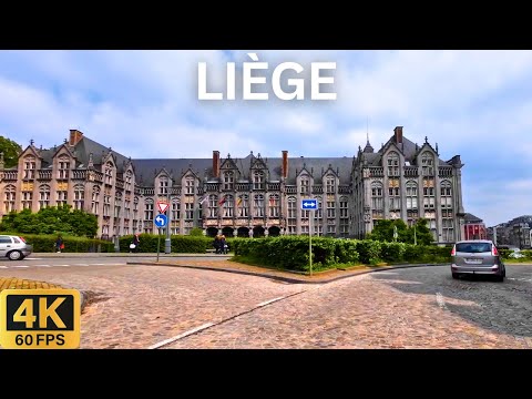 Видео: Автотур 4K: Льеж Бельгия 🇧🇪 | Городские Путешествия