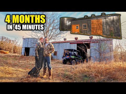 Видео: Превратили заброшенное ранчо площадью 60 акров в устойчивое хозяйство / 4 месяца за 45 минут / бе...