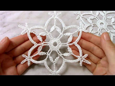 Видео: Красивая снежинка крючком //Crochet SNOWFLAKE