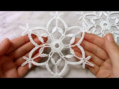 Видео: Красивая снежинка крючком //Crochet SNOWFLAKE