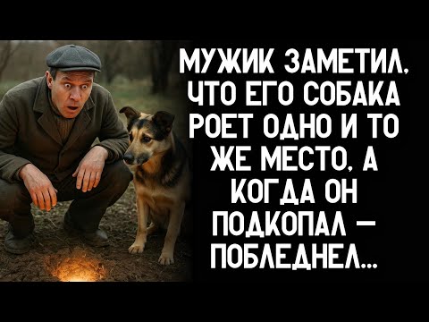 Видео: Мужик заметил, что его собака роет одно и то же место, а когда он подкопал — потерял дар речи...