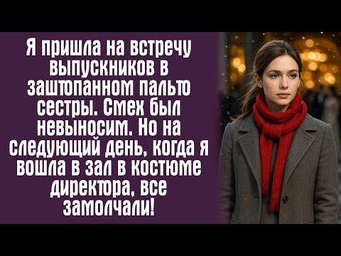 Видео: Я пришла на встречу выпускников в заштопанном пальто сестры. Смех был невыносим. Но на следующий...