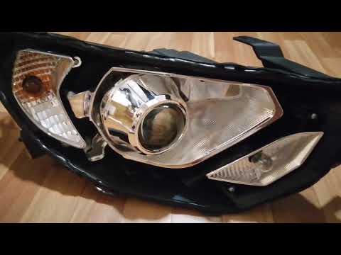 Видео: Установка билед линз Aozoom A19 в Лада Гранта.