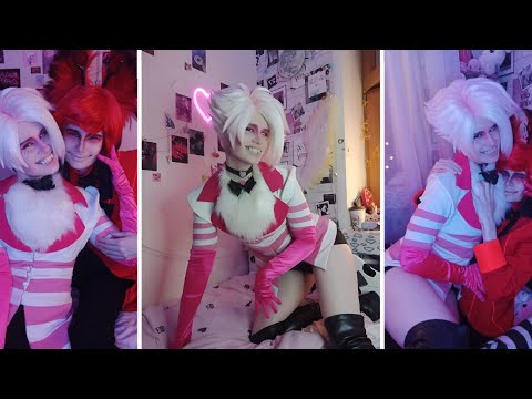 Видео: За кадром домашних съёмок Alastor&Angel Dust Cosplay Hazbin Hotel