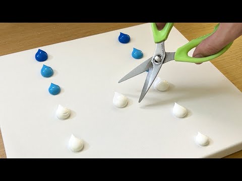 Видео: Живопись заснеженных гор / Акрил / Техника живописи